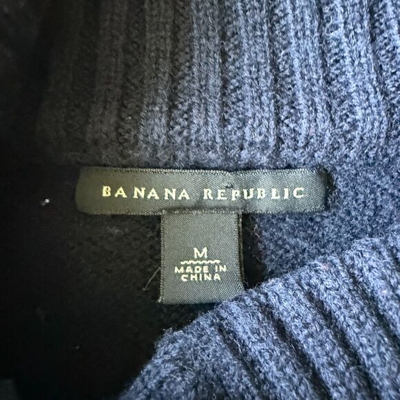 Banana Republic 100% Merino Wool Longline Button Front Cardigan Sweater Heavy M - Picture 3 of 6